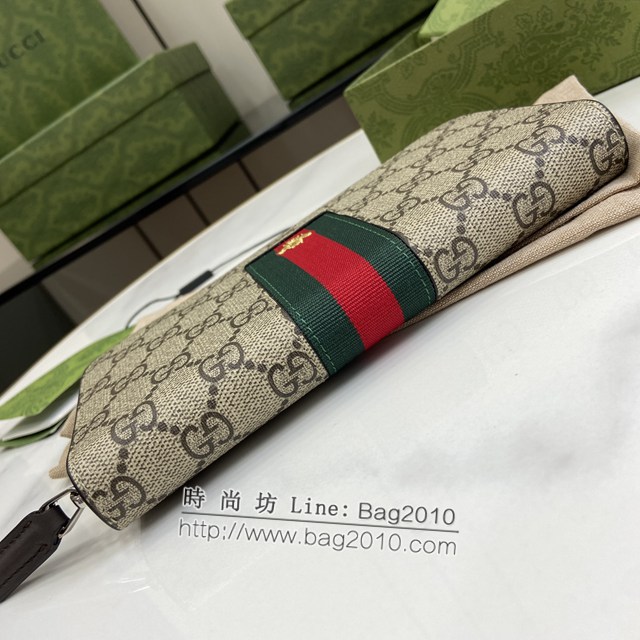 Gucci專櫃古馳最新款飾GG細節拉鏈錢包男士長夾錢包 jh2249型號：408831